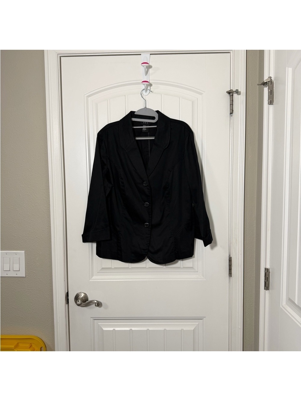 Women's Black Blazer Jacket - Sleek Tailored Styling XL